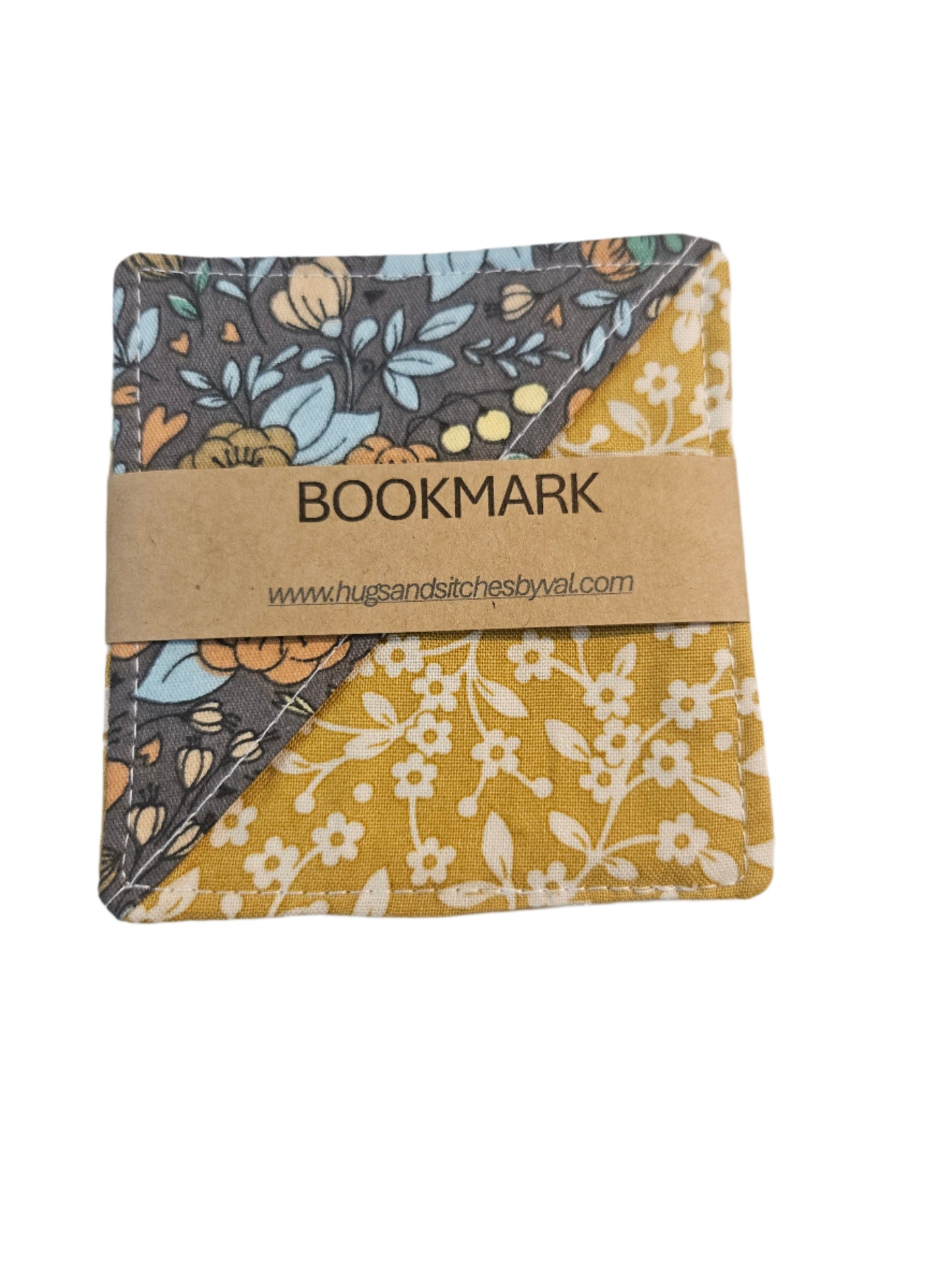 Gray Floral/Mustard