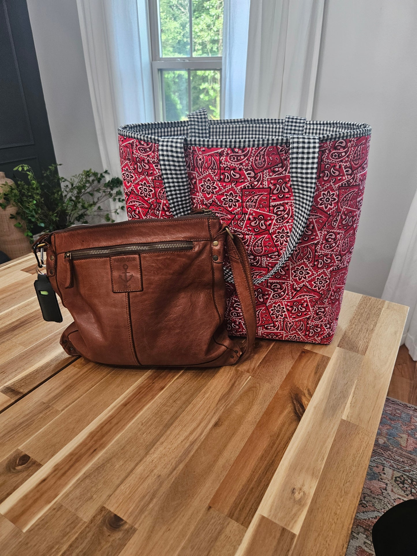 Red Bandana & Black Gingham