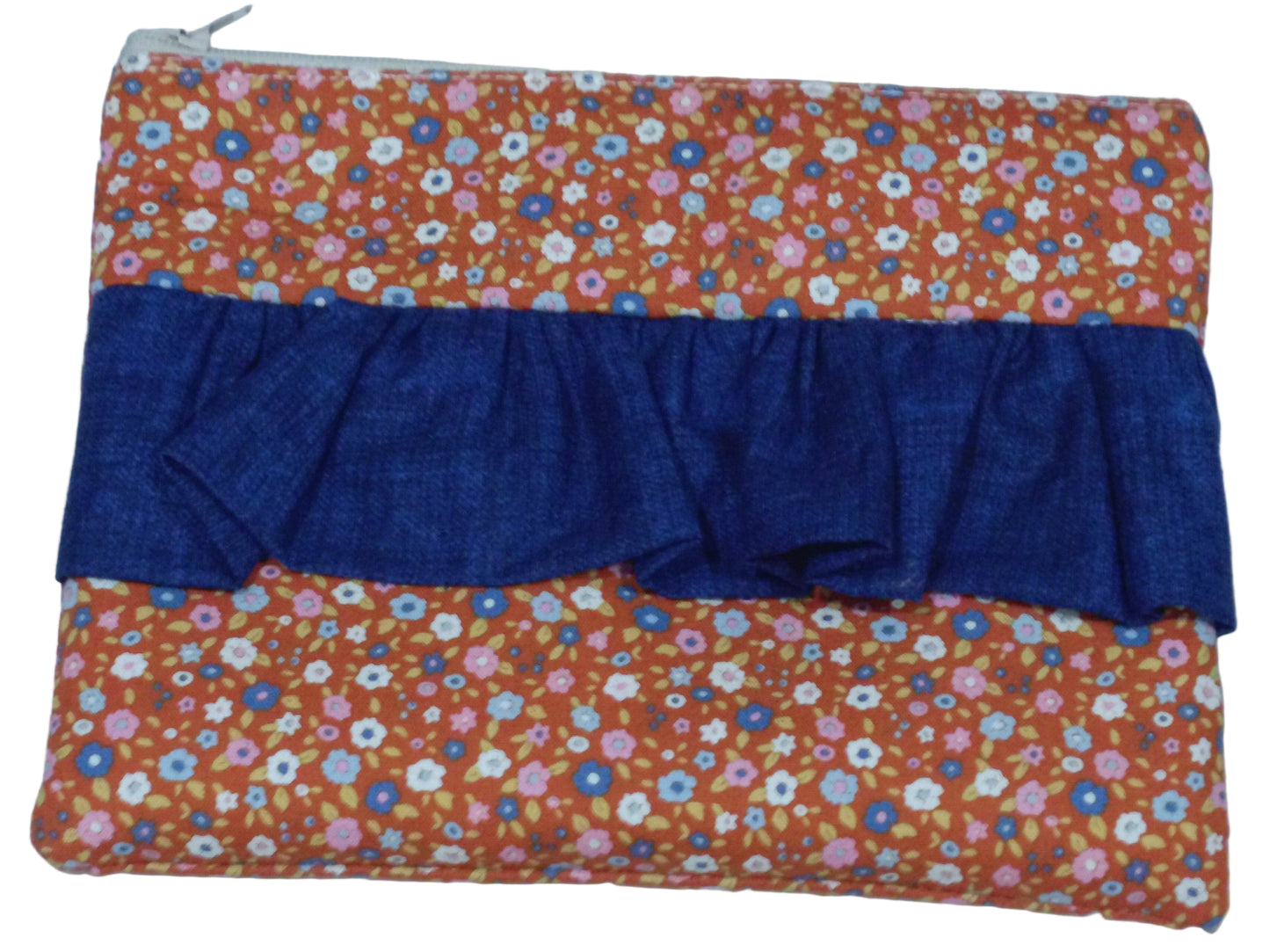 Ruffled Zipper Pouch