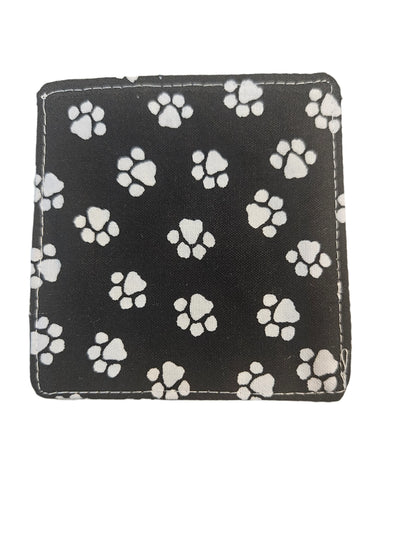 Paw Print/Black Plaid