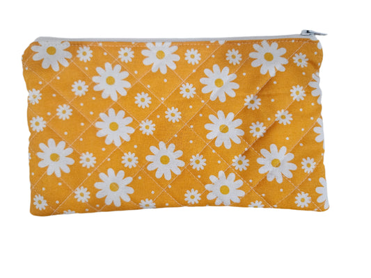 Orange Daisies Zipper Pouch
